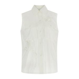 패로슈 자수 사이드 슬릿 슬리브리스 셔츠 D380657RNINJA26 002