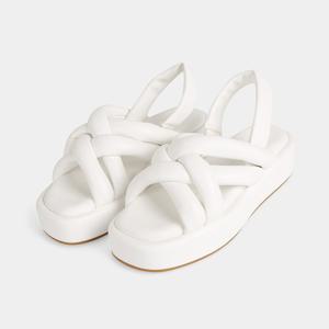 [슈펜]꼬임 쿠션 통굽 샌들 (HPWWND354D-T)