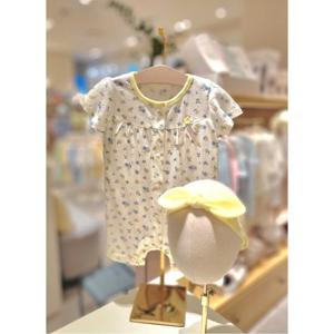 (밍크뮤10) 26년 봄여름신상HK (YE)블루밍인견SET반팔우주복 (36370041240)