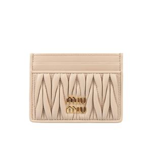 [로로모다] 미우미우 마테라쎄 나파 가죽 여성 카드지갑 / 5MC076-AFPP-F0236