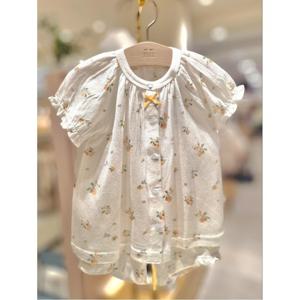 (밍크뮤10) 26년 봄 여름신상HK (WH)버드플라워인견반팔내의 (36370054170)