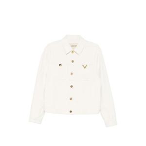 발렌티노 가라바니 V로고 데님 자켓 8V3DC14FB9WA03 White