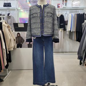 [미센스][김천구미모다점]트위드콤비노카라숏자켓MB5XJKM102ZNA_