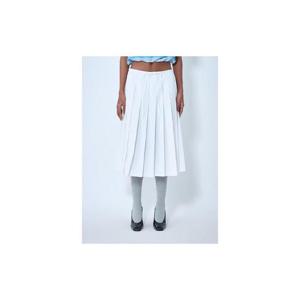 25 FW 프라다 여성 플리츠 미디 스커트 pra0264035wht