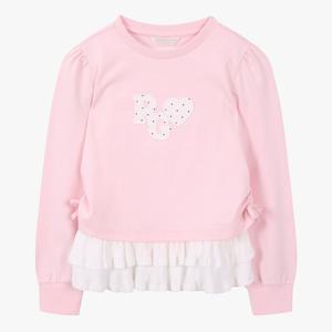 [로엠걸즈(아동)]레이어드 캉캉프릴나시 스웨트셔츠 RGSM26S1P