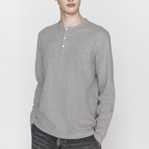 [지오다노] 남자 봄 가을 헨리넥 긴팔 티셔츠 650502