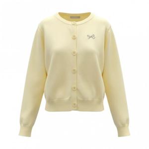 페이지플린  (F6ACA403) 라운드넥 리본 자수 가디건