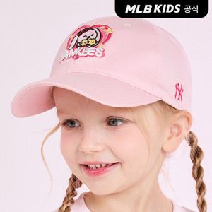 [MLB키즈 공식]26N 메가베어프렌즈 여아 하트 볼캡 NY (L.Pink) 7FCPC136N-50PKL