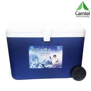 [오너클랜]인기상품 바퀴형 아이스박스 50L AS5000 블루 캠텔 [W