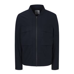 [지이크]스탠카라 스냅장식 네이비 나일론 셔츠 바람막이 점퍼 PGM6013