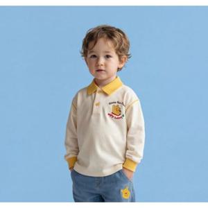 [디즈니베이비]곰돌이푸럭비티셔츠(IVORY)_79T12100502