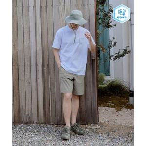스노우피크 SNOWPEAK APPAREL 냉감 루트 5부 반바지 (S25MMRHP68) Khaki Gray S25MMRHP68KG 337333