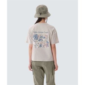 스노우피크 SNOWPEAK APPAREL 소로나 여성 트로피컬 반팔 티셔츠 (S25MWFTS71) Sand Beige S25MWFTS71SE 337873