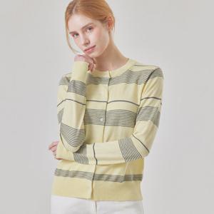 [매긴]스트라이프 라운드넥 니트 가디건_PBMF6S1KC4571