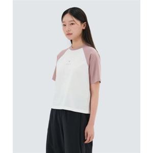 스노우피크 SNOWPEAK APPAREL 에어로쿨 여성 배색 크롭 반팔 티셔츠 (S25MWFTS75) Deep Pink S25MWFTS75DP 337903