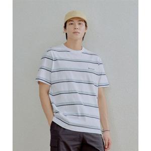 스노우피크 SNOWPEAK APPAREL 코튼 스트라이프 반팔 티셔츠 (S25MMFTS49) Navy S25MMFTS49NY 337739