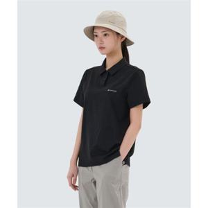 스노우피크 SNOWPEAK APPAREL 퀵드라이 여성 반팔 폴로 티셔츠 (S25MWTPS15) Black S25MWTPS15BK 337825