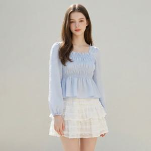 부루앤쥬디 스퀘어백리본스모킹블라우스 BOSCBL532B