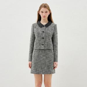 [올리브데올리브] 카라배색 멀티 트위드 자켓 OW6SJ1520