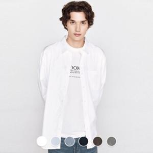 [지오다노] 남성 레귤러핏 코튼 포플린 셔츠 045901