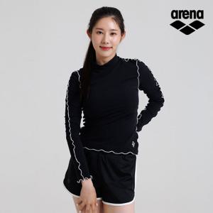 아레나공식 레이나 레저 래쉬가드 A3SL1QR01BLK