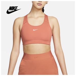 나이키 스우시 드라이핏 미디엄 서포트 일체형 패드 여성 스포츠 브라탑 BV3637-827