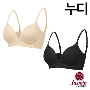 [자스민by비너스]소프트 일체형몰드 프리컷 윙 노와이어 누디 브라1종(JBRA033)75A-85B