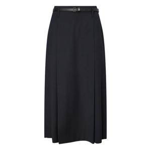 질스튜어트 뉴욕 여성 25FW 시즌오프 네이비 벨티드 울혼방 플리츠스커트 JSSK5C100N3