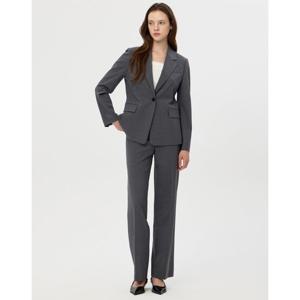 질스튜어트 뉴욕 여성 25FW 그레이 멜란지 폴리혼방 팬츠 JSPA5C300G2