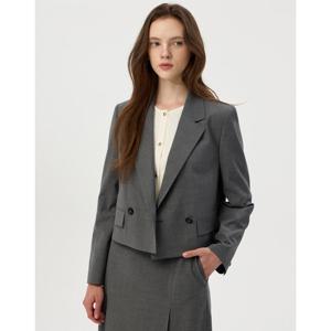 질스튜어트 뉴욕 여성 25FW 시즌오프 그레이 포켓 폴리혼방 자켓 JSJA5C100G2