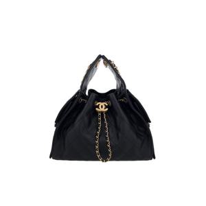 [엘러브] 새상품 샤넬 25백 스몰 블랙 빈티지금장 캐비어 6ET0382