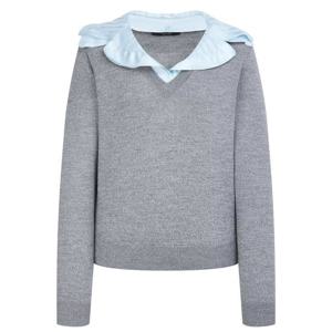 질스튜어트뉴욕   26SS  탈착카라 울혼방 니트 JSSW6B320G2