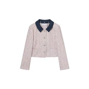 (올리브데올리브) OW6SJ152 카라배색 멀티 트위드 자켓