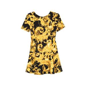 베르사체 미디 원피스 80HAO918 NS756 G89 BLACK YELLOW