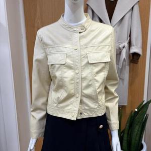 클리지 DP01 라운드 노카라 라이더 자켓 CQ2WLJ07