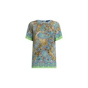 25 FW 에트로 페이즐리 애니멀 모티프 실크 탑 WRJA0025AKG70 TP450087831