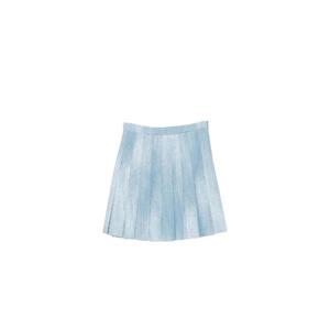 25 FW 에르마노설비노 플리츠 미니 스커트 D482O394EMY TP450111988