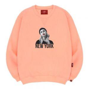 엘라모 3M 뉴욕걸 맨투맨 남녀공용 S~4XL 빅사이즈