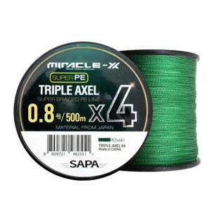 트리플악셀 4합사 벌크 500M 0.8호 카키 낚시줄