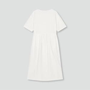 [JAJU/자주] 여 레이온 코튼 시어서커 루즈핏 파자마 원피스_화이트