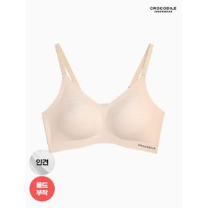 [크로커다일 이너웨어]뉴 라이크라 인견쉘론 몰드부착 스트랩 1종 라이트베이지