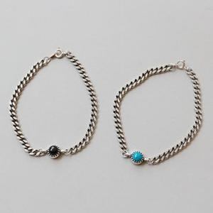 에르모사제이 w018 유화 은팔찌 (실버 925 팔찌 체인 코인 커플)