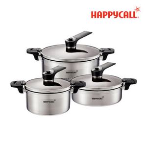 해피콜 진공UP 통3중 IH 스텐 냄비3종(20/24/28)
