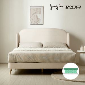 장인가구 허니듀 아쿠아텍스 패브릭 침대Q 유로탑 독립매트리스