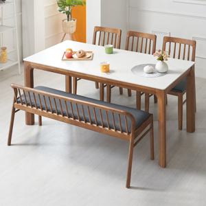 에보니아 파란 통세라믹 6인용 식탁 테이블 [수도권무료배송]