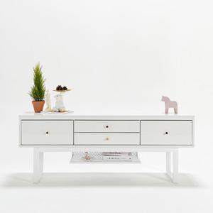 B530 화이트 4칸 서랍 거실장 1450 1color (착불)