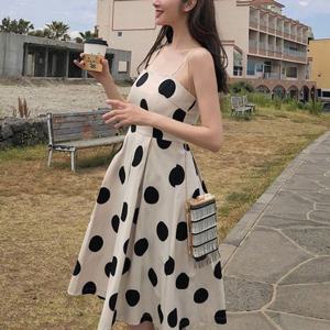 나시 OPC010 쉬폰원피스 민소매 롱 랩 봄원피스 숏원