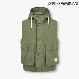 [엠포리오 아르마니]남성 더블 클로저 후드 베스트(A514110037)