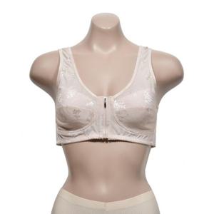 소재가좋은 편리한 앞지퍼 노와이어 B컵 런닝형 브라 조임없는