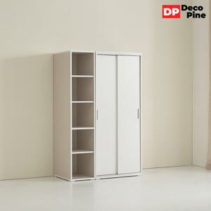 데코파인 조이 슬라이딩 장롱 1200 A세트 선반장 작은방 원룸